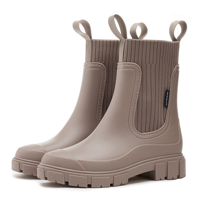 Luna - Botines de mujer impermeables con suela gruesa