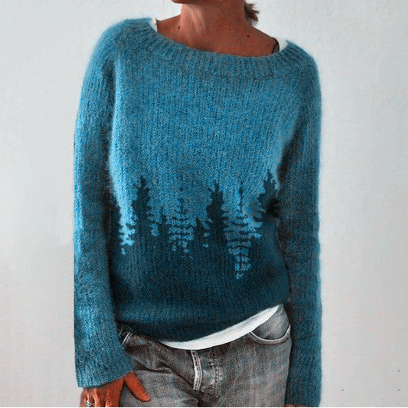 Lucía - Jersey de punto con estampado étnico