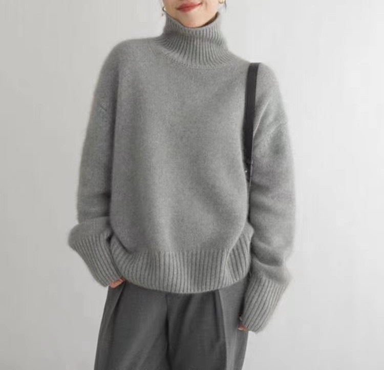 Faye - Jersey de cuello alto de lana