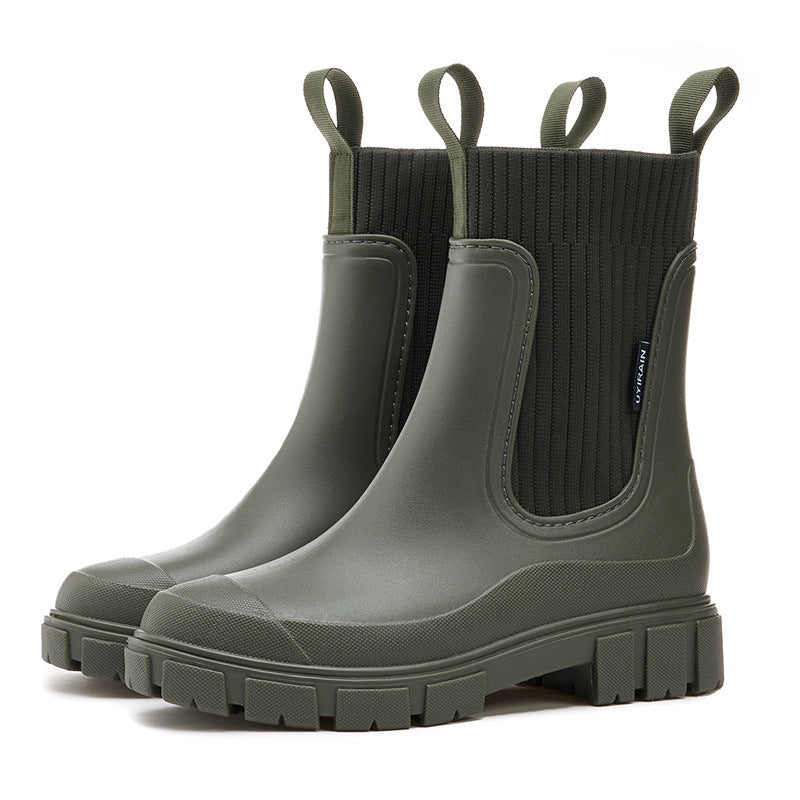 Luna - Botines de mujer impermeables con suela gruesa