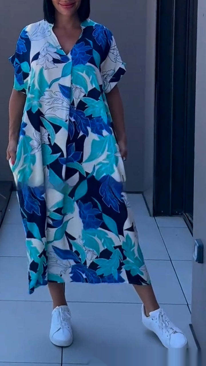 Carina - Vestido largo con estampado boho
