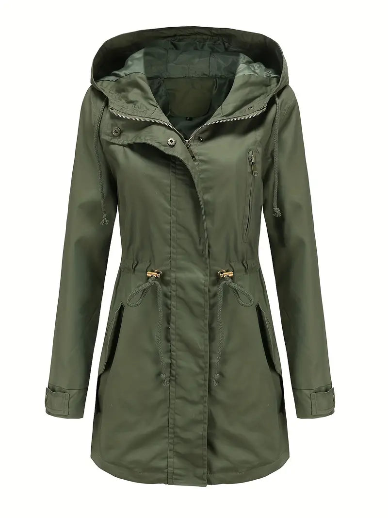 Lucía – Chaqueta Impermeable con Capucha