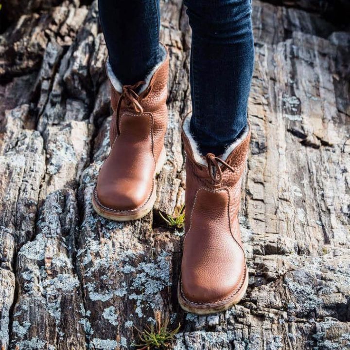 Lucía – Botas de cuero para mujer con forro interior cálido