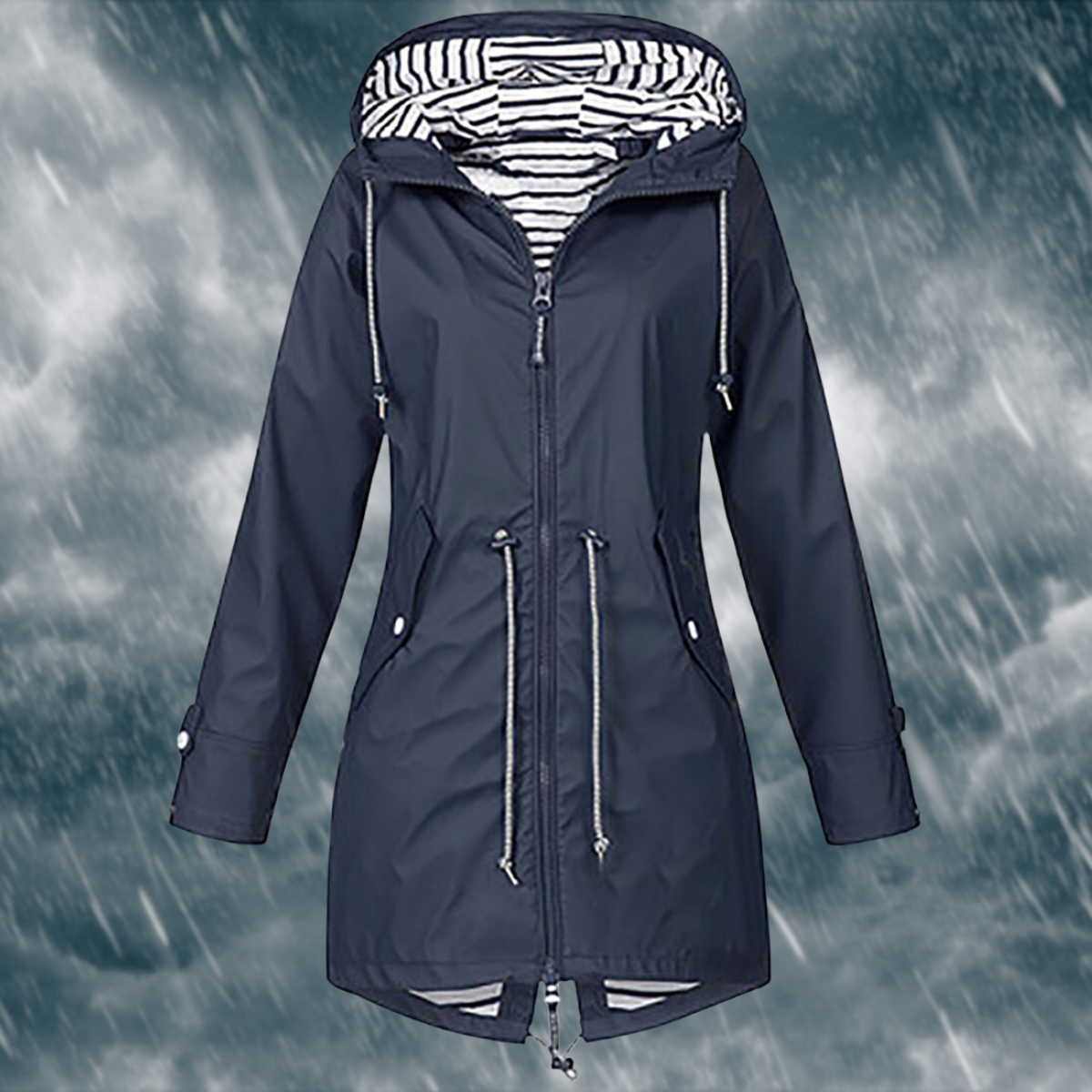 Abril – Chaqueta impermeable con capucha