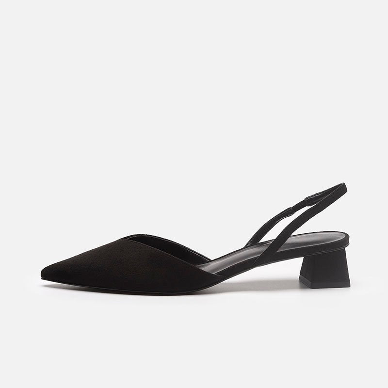 Alena - Zapatos planos con tacones bajos y talones abiertos