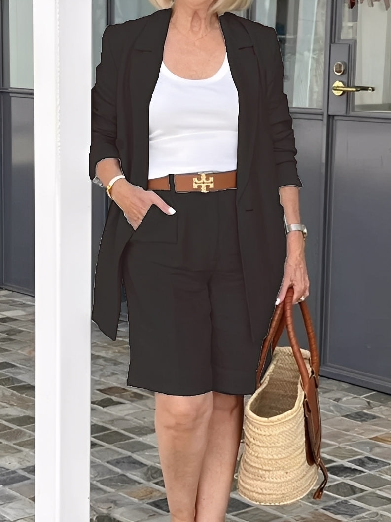 Marina - Conjunto de mujer con blazer y bermudas