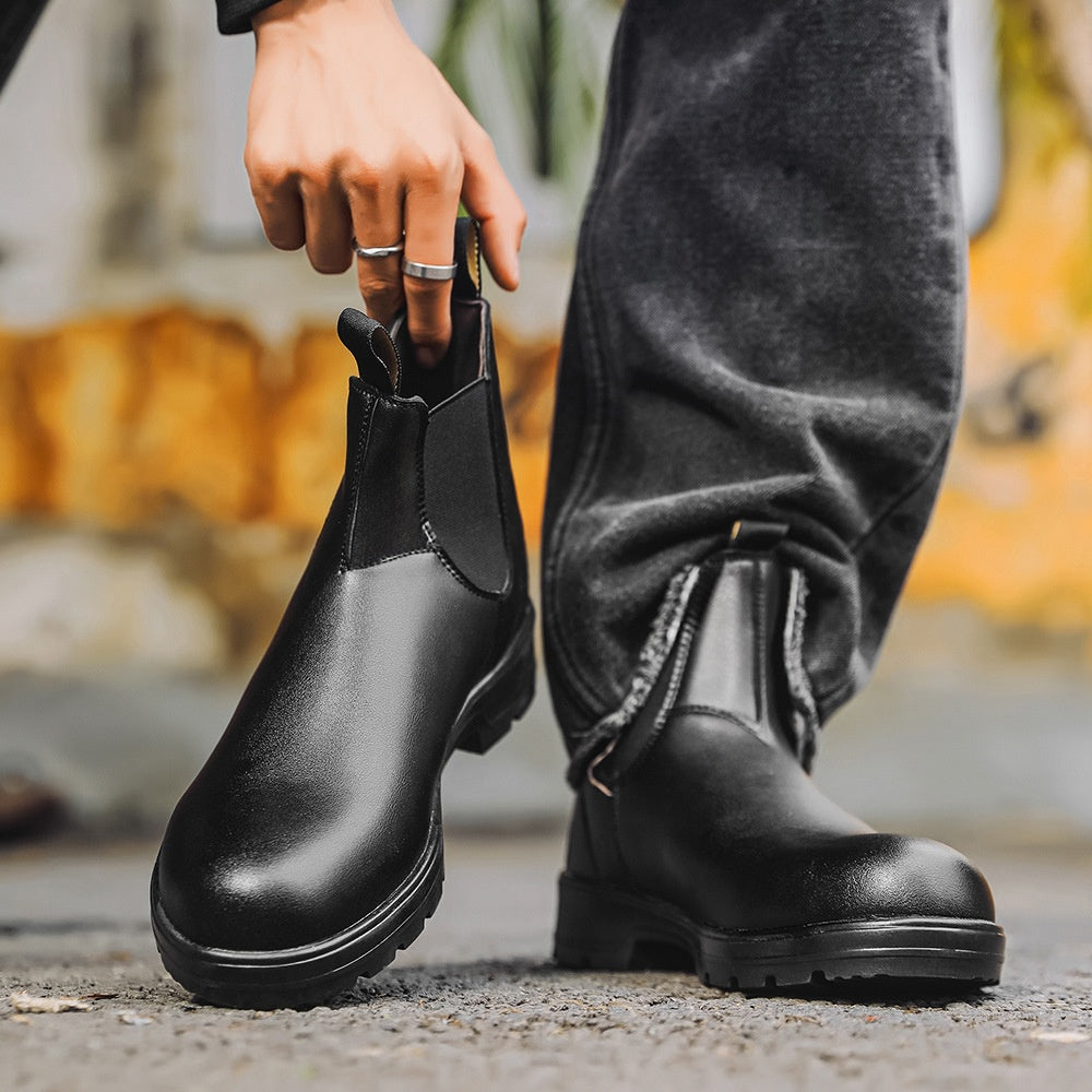 Álvaro - Botas de hombre tipo chelsea con suela robusta