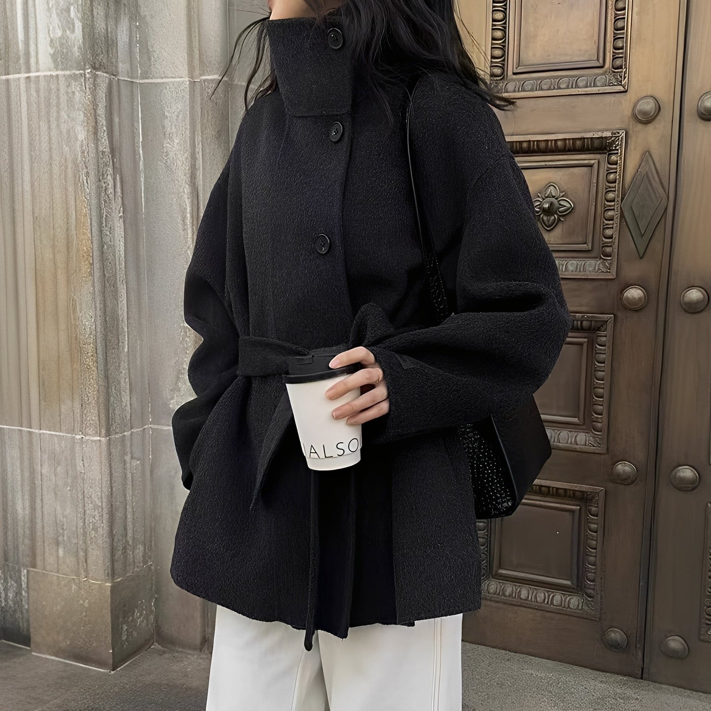 Elise – Abrigo de mujer Cashmere & Lana con cinturón