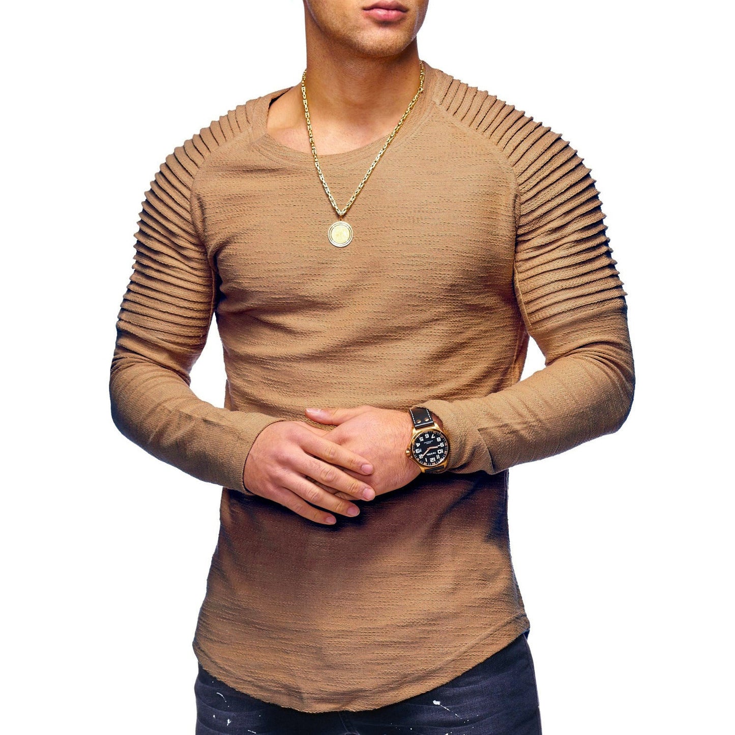 Álvaro - Camiseta de manga larga para hombre