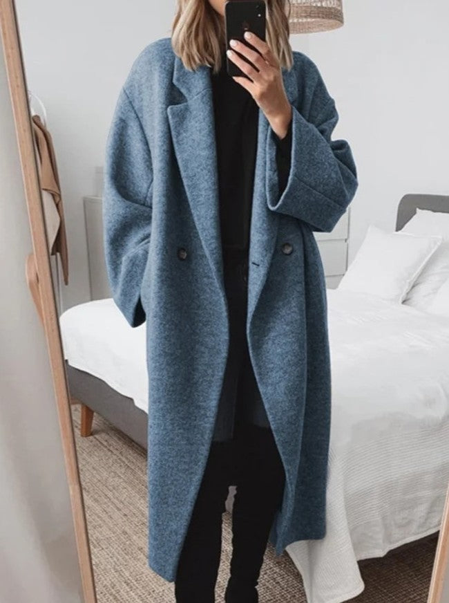 Natalia - Abrigo oversize de lana elegante