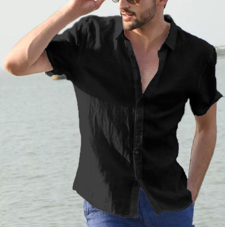 Luca - Camisa de lino de manga corta