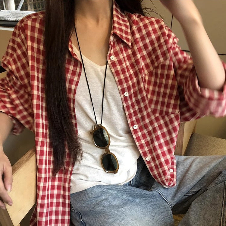 Leila - Camisa oversize a cuadros