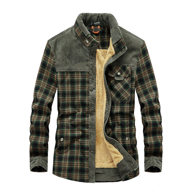 Ethan – Sobrecamisa Acolchada con Forro de Borrego Hombre