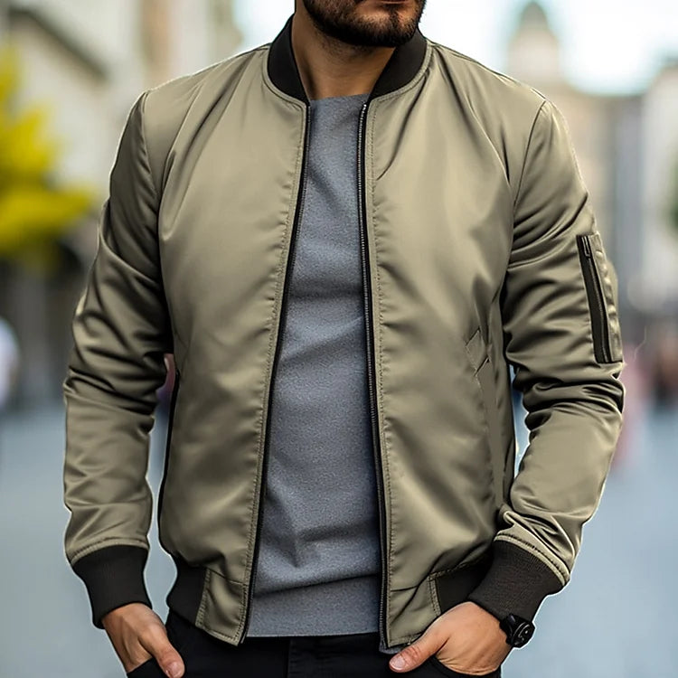 Dario - Chaqueta bomber burdeos para hombre moderna y versátil