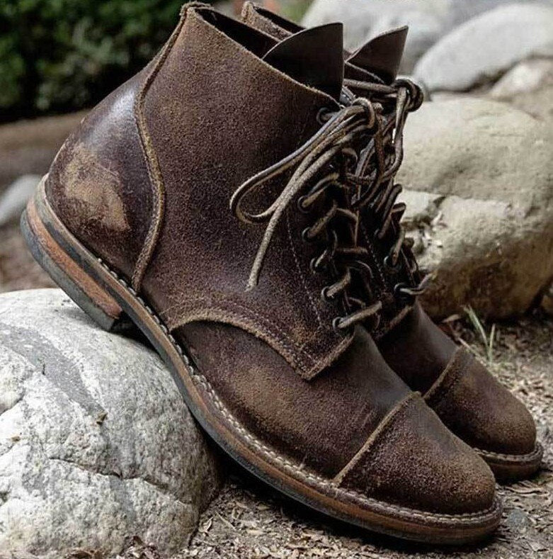 Ernesto - Botas de cuero marrón