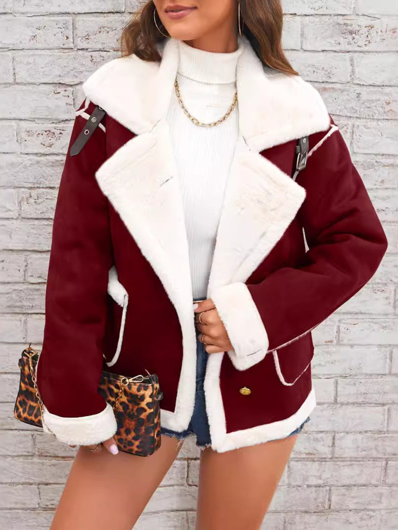 Isidora – Chaqueta de invierno con forro de borrego