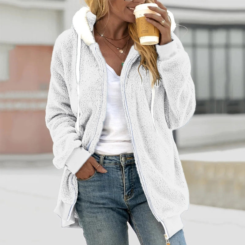 Lina – Chaqueta Teddy de Invierno con Forro de Borreguito