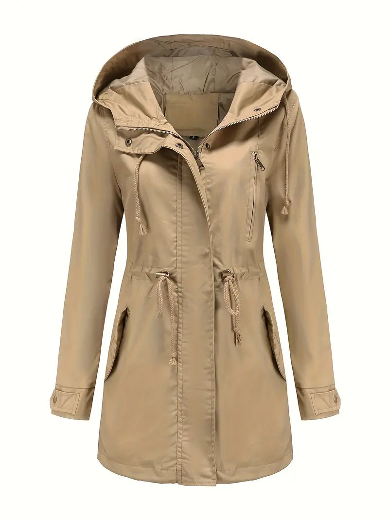 Lucía – Chaqueta Impermeable con Capucha