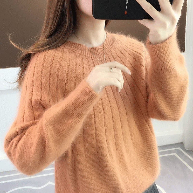 Clara - Suéter de punto suave con cuello redondo