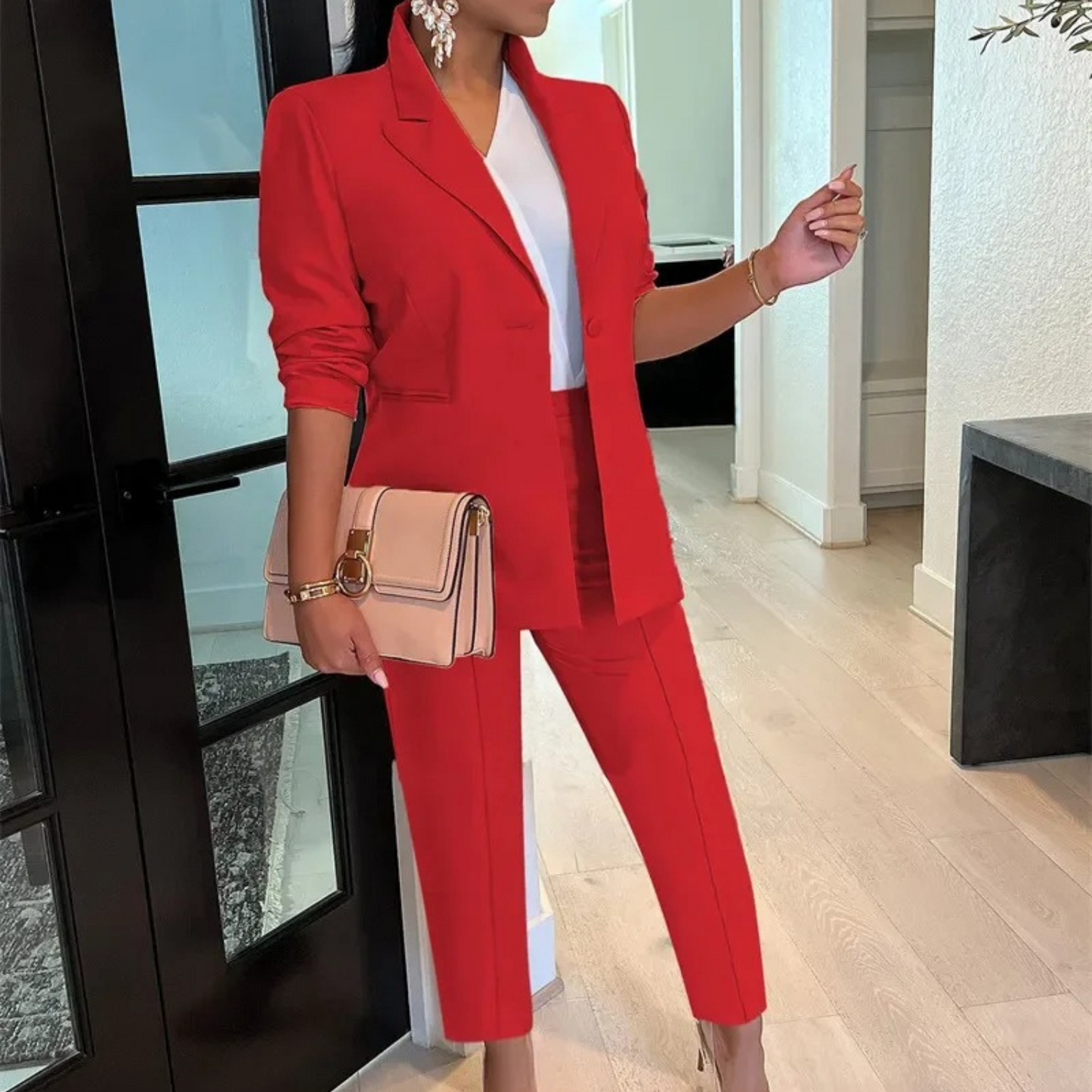 Hortensia | Conjunto de blazer y pantalones elegante