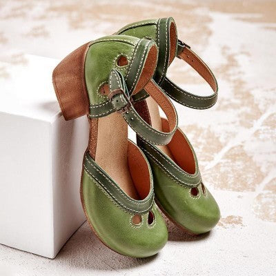 Clara - Zapatos de tiras bicolor