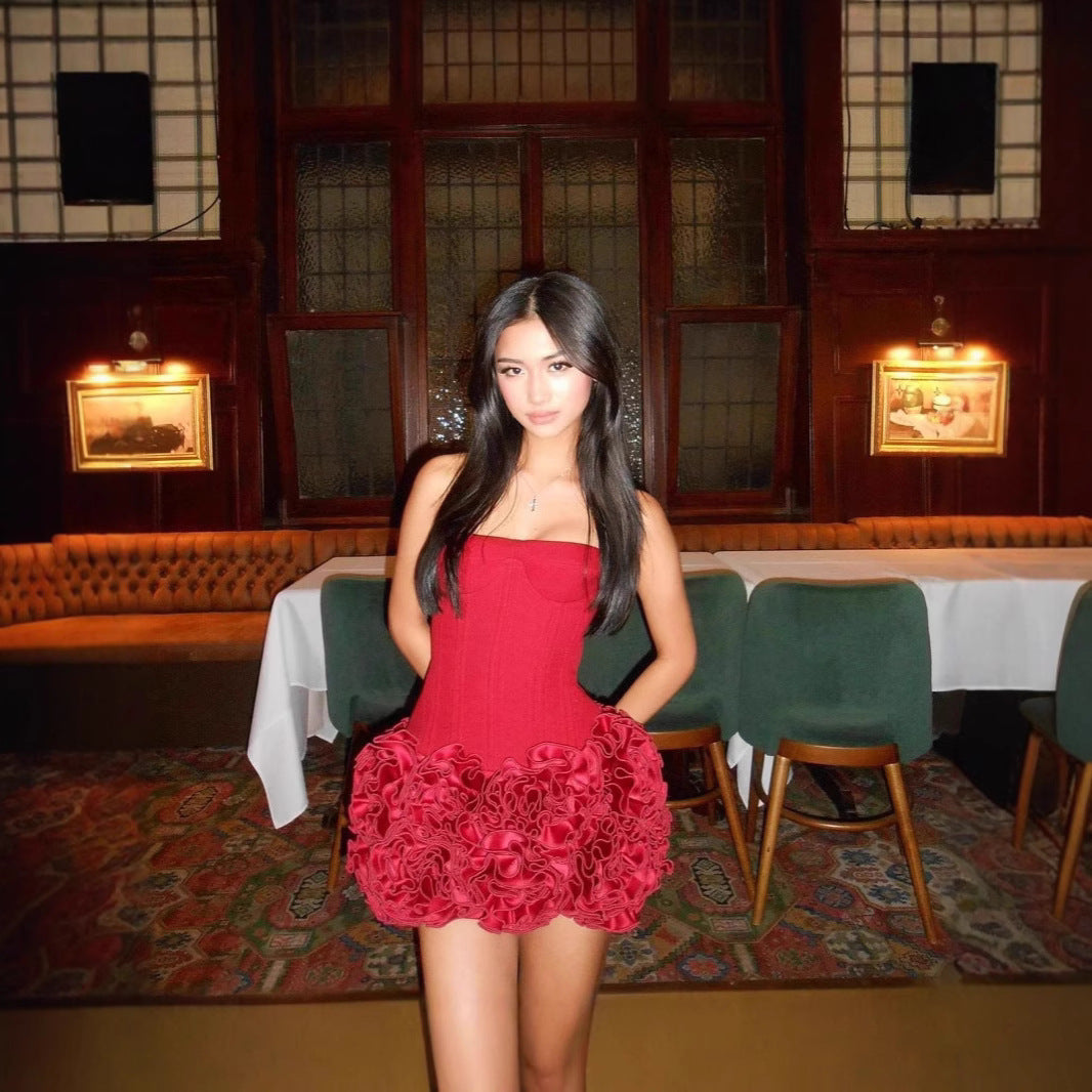 Juliette - Minivestido de fiesta con rosetón