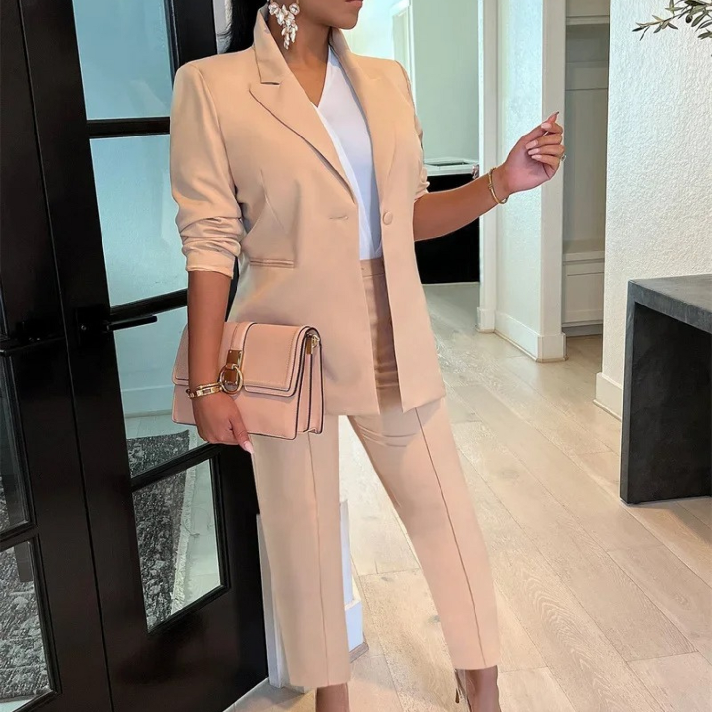 Hortensia | Conjunto de blazer y pantalones elegante