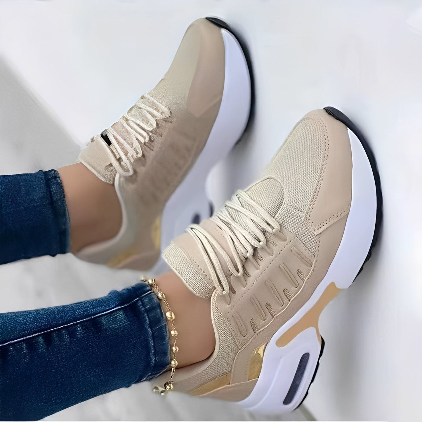 Ariana - Zapatillas de mujer deportivas con plataforma