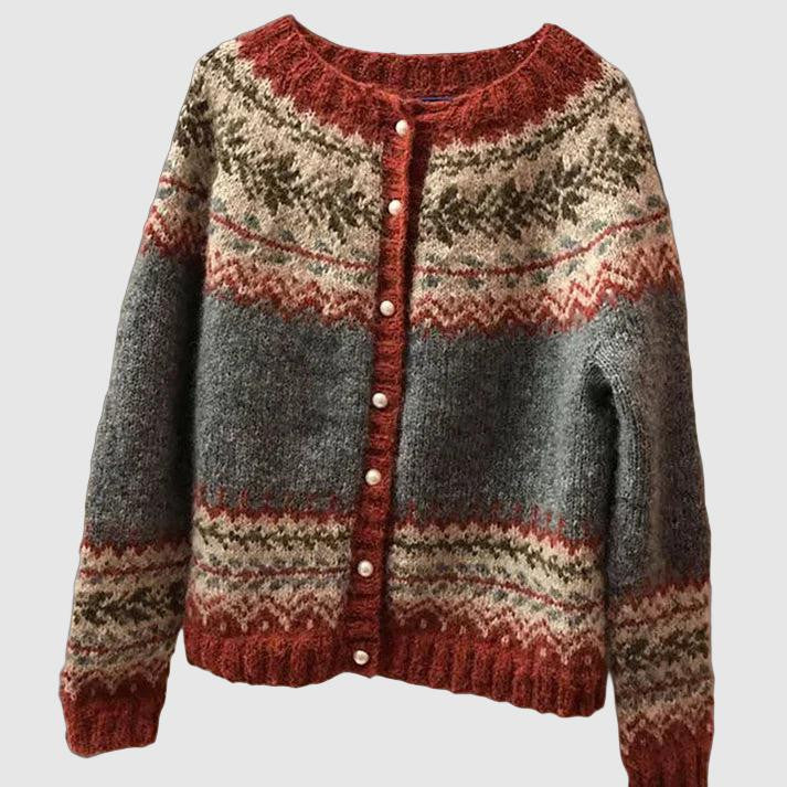 Camila – Suéter de cashmere con diseño invernal