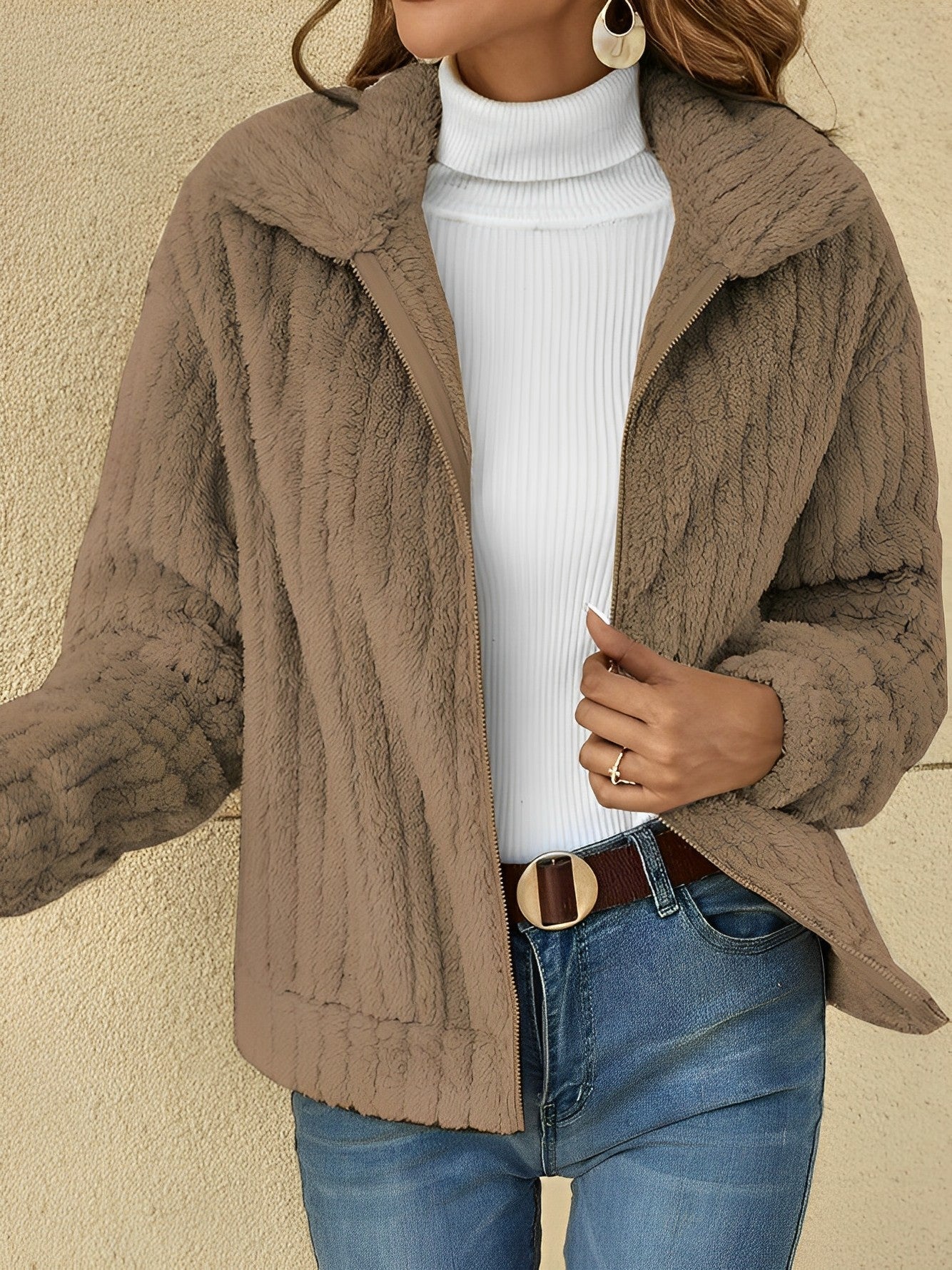 Nora – Chaqueta Teddy de Invierno para Mujer