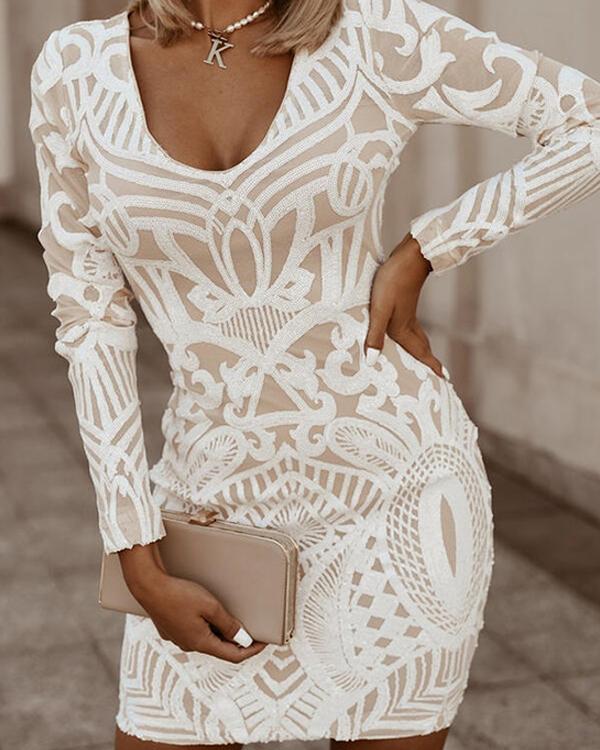 Lydia | Vestido ajustado con cuello en V