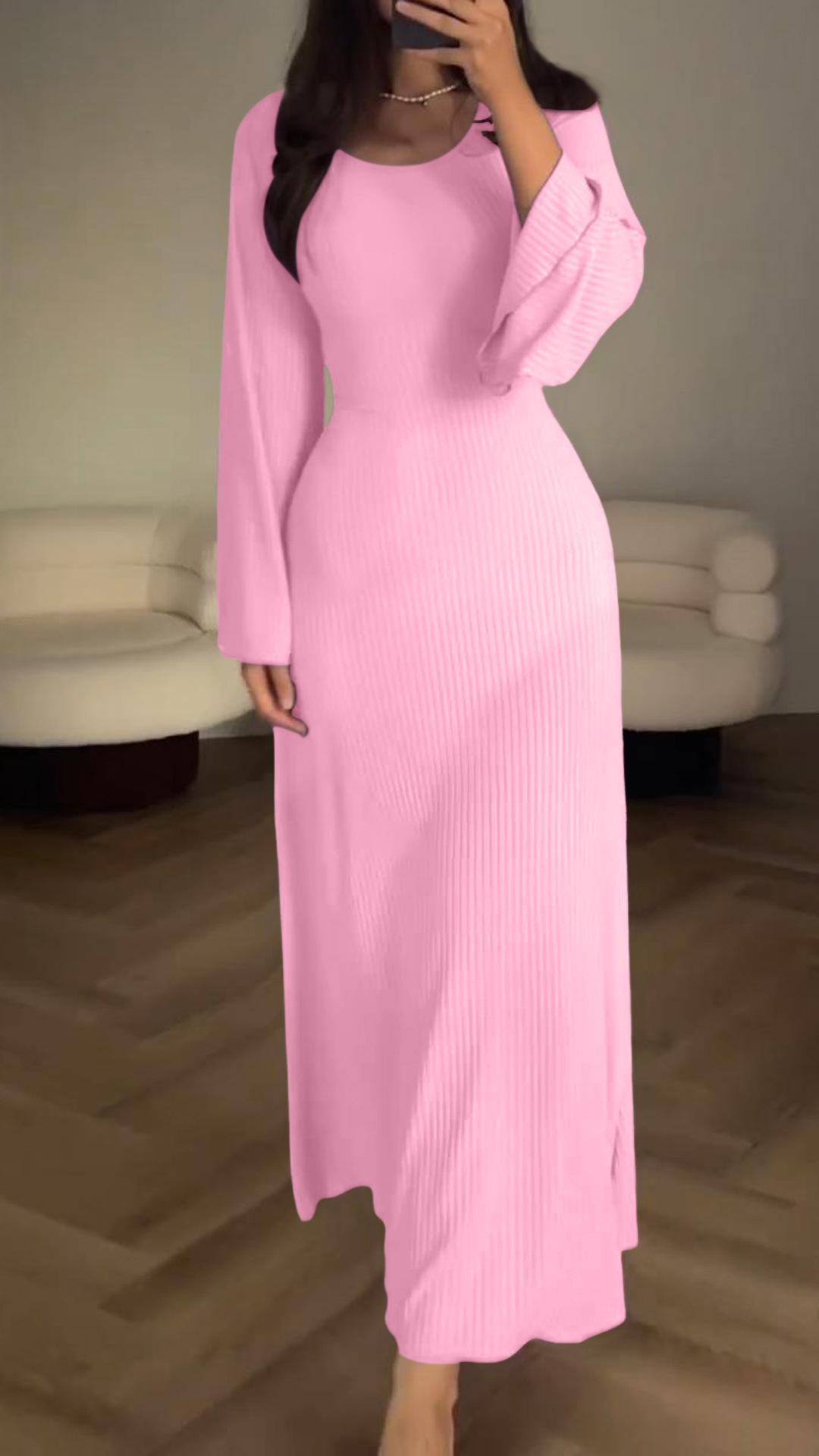 Arlette - Vestido midi de punto acanalado