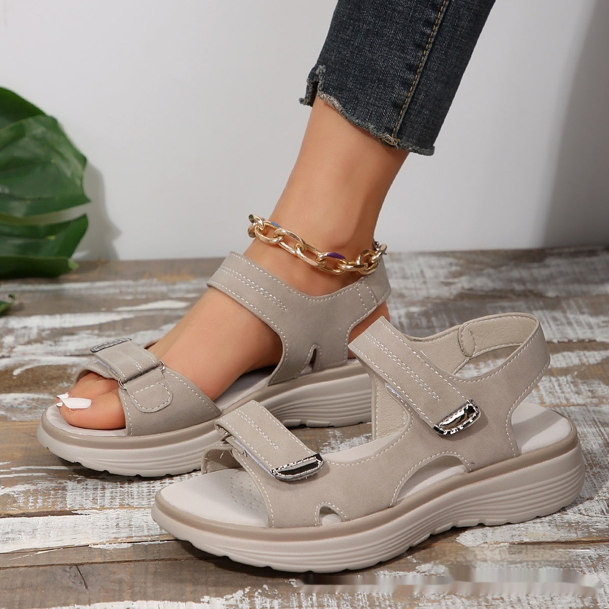 Kezzia - Cómodas sandalias planas