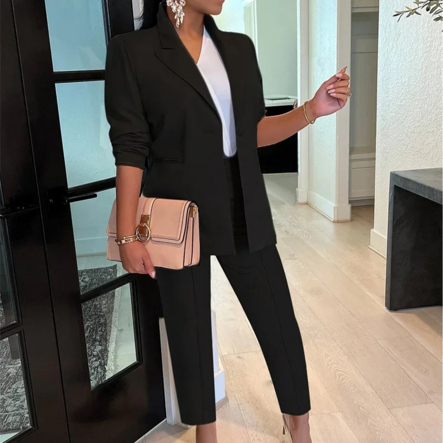 Hortensia | Conjunto de blazer y pantalones elegante