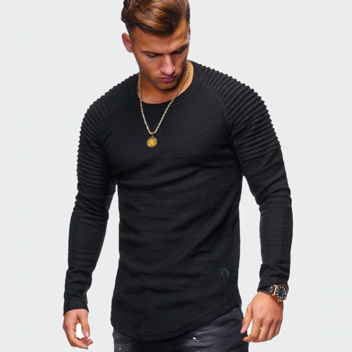 Álvaro - Camiseta de manga larga para hombre