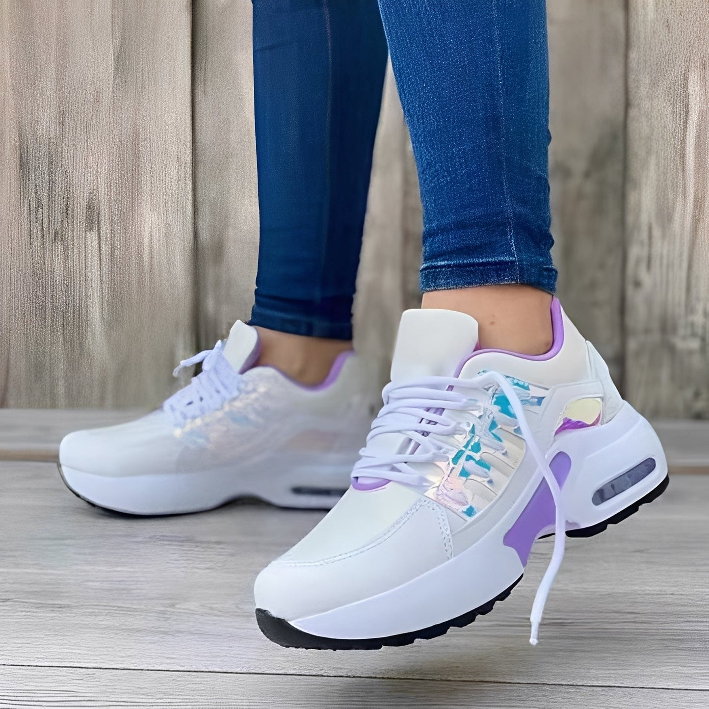 Ariana - Zapatillas de mujer deportivas con plataforma