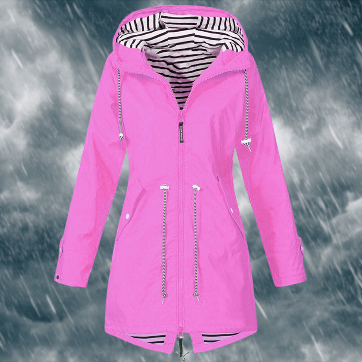 Abril – Chaqueta impermeable con capucha