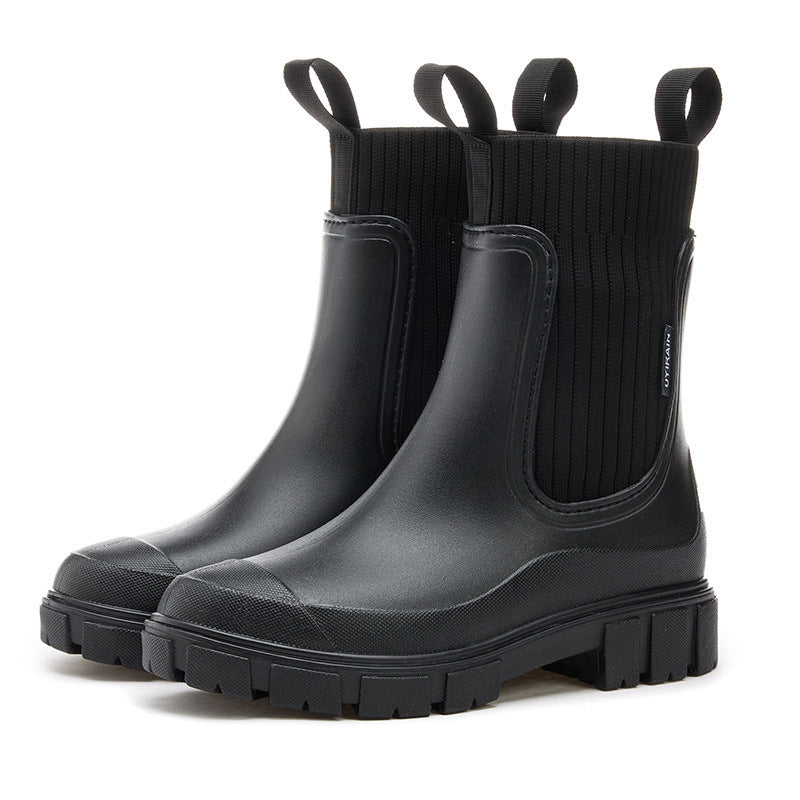 Luna - Botines de mujer impermeables con suela gruesa