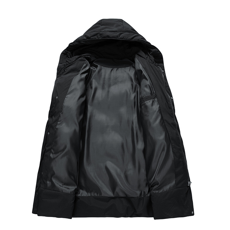 Matteo – Abrigo Acolchado de Invierno con Capucha para Hombre