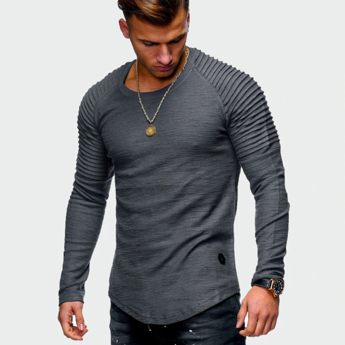 Álvaro - Camiseta de manga larga para hombre