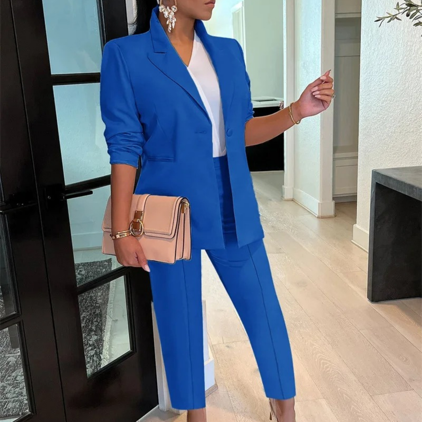 Hortensia | Conjunto de blazer y pantalones elegante