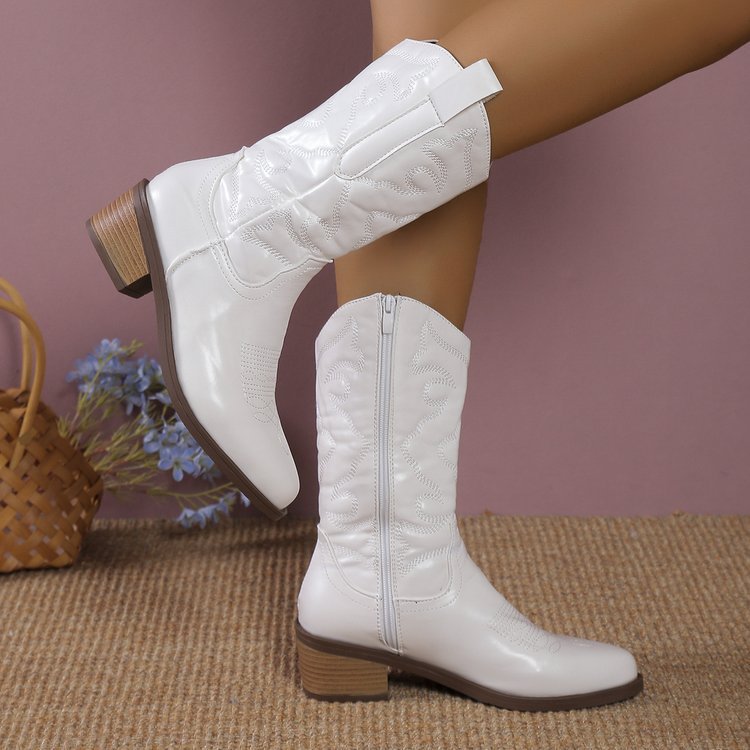 Dalhia - Botas western metalizadas mujer