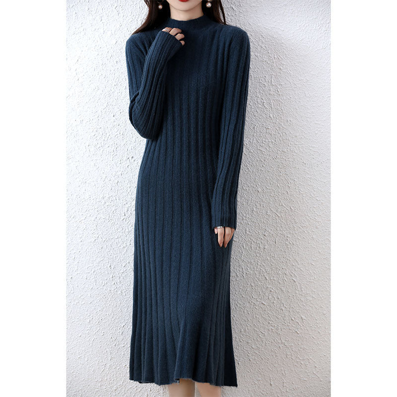 Emma - Vestido de punto para mujer con manga larga