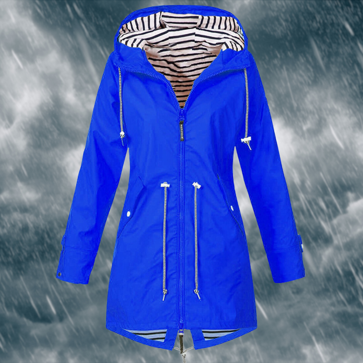 Abril – Chaqueta impermeable con capucha
