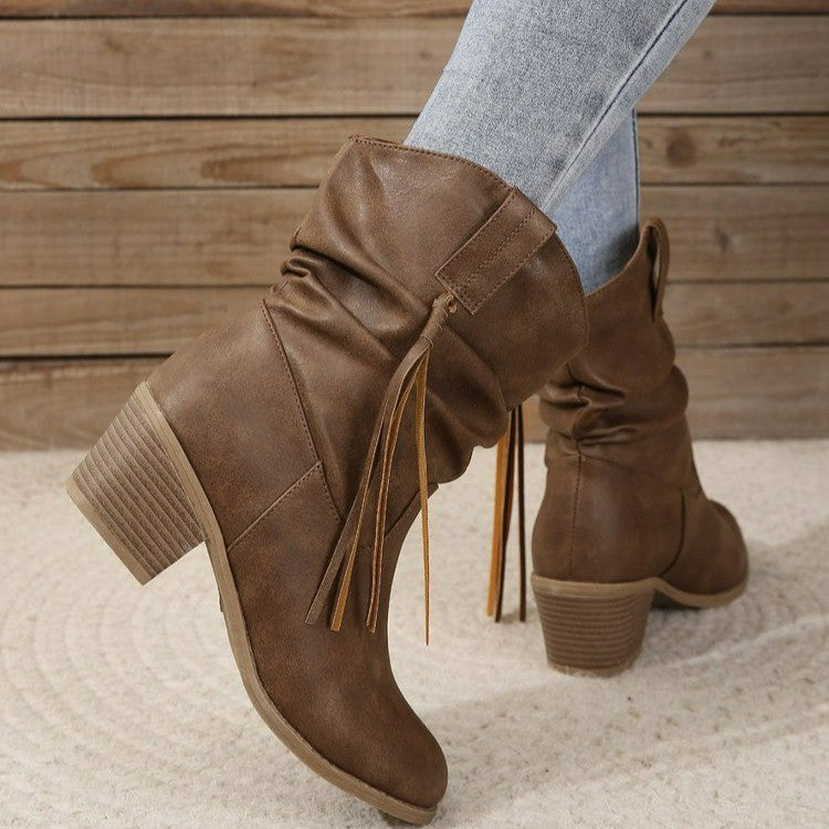 Lucía - Botines con detalle de borla