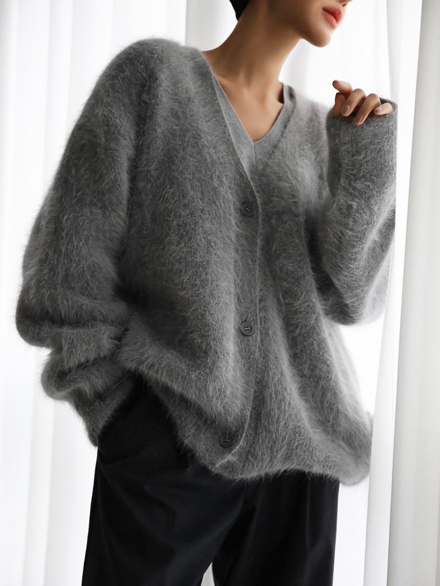 Mariana - Cárdigan oversize de lana mohair