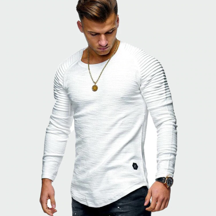 Álvaro - Camiseta de manga larga para hombre