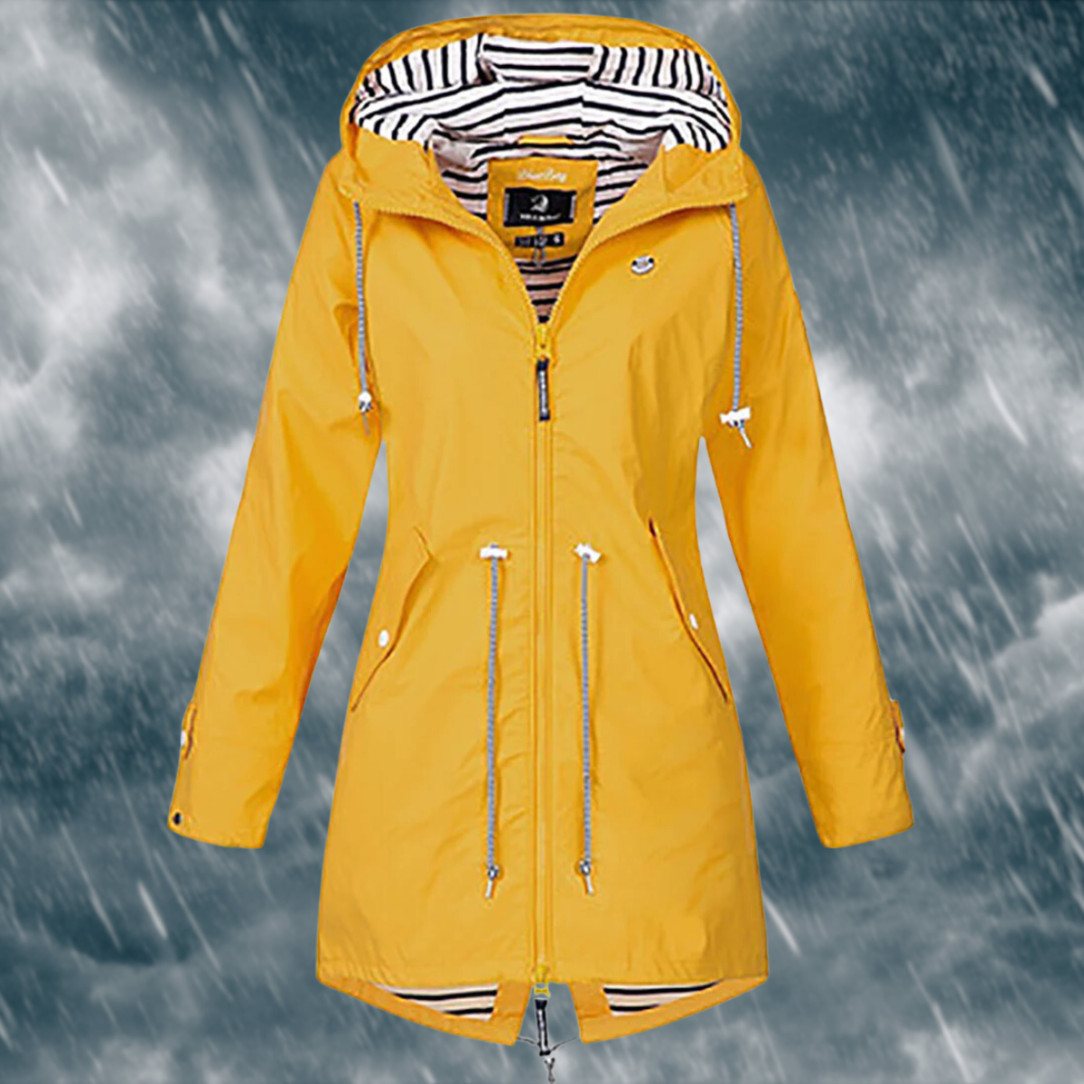 Abril – Chaqueta impermeable con capucha