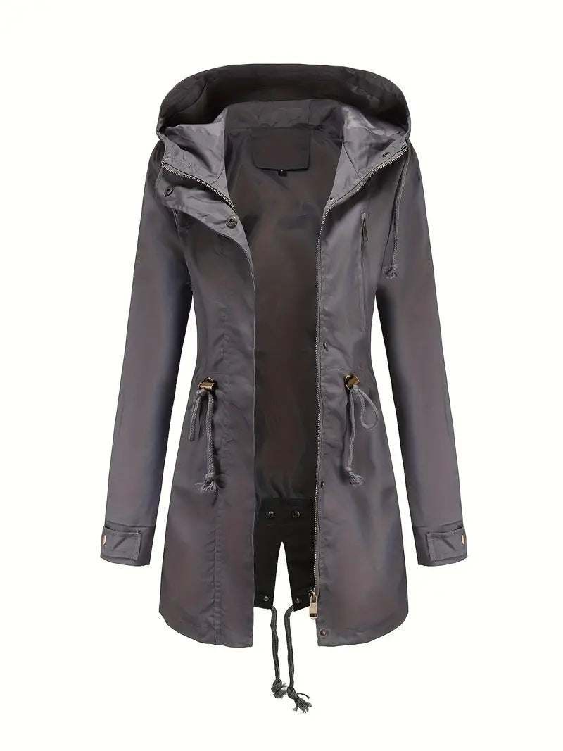 Lucía – Chaqueta Impermeable con Capucha
