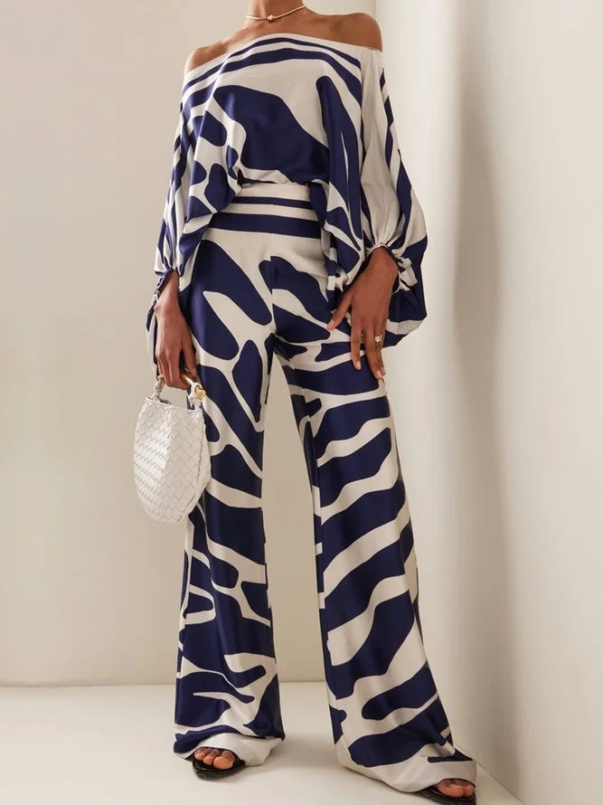 Naomi - Conjunto estampado sin hombros
